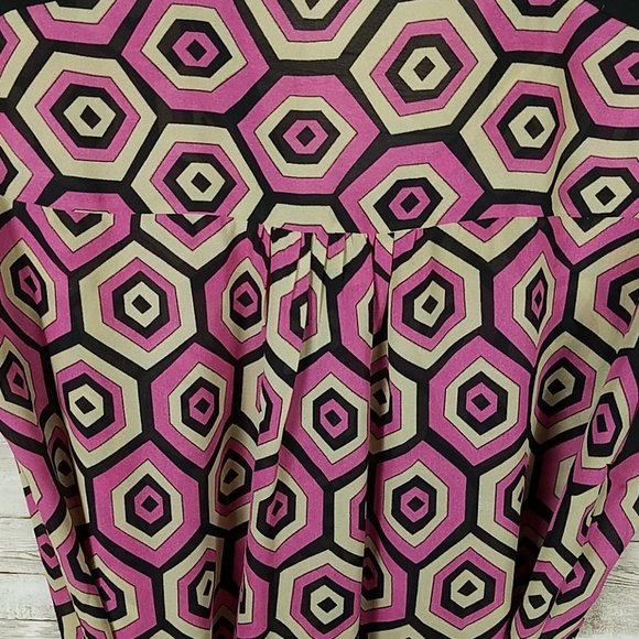 Umgee, 0128, Mauve, taupe and black dress - Picture 9 of 10